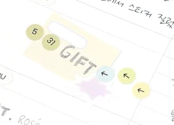 6pcs Calendar Month & Date Sticker Set