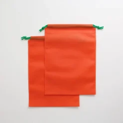 2pcs Carrot Drawstring Bag
