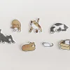 21pcs Cat Cereal Sticker Set