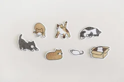 21pcs Cat Cereal Sticker Set