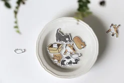 21pcs Cat Cereal Sticker Set