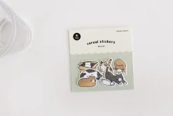21pcs Cat Cereal Sticker Set