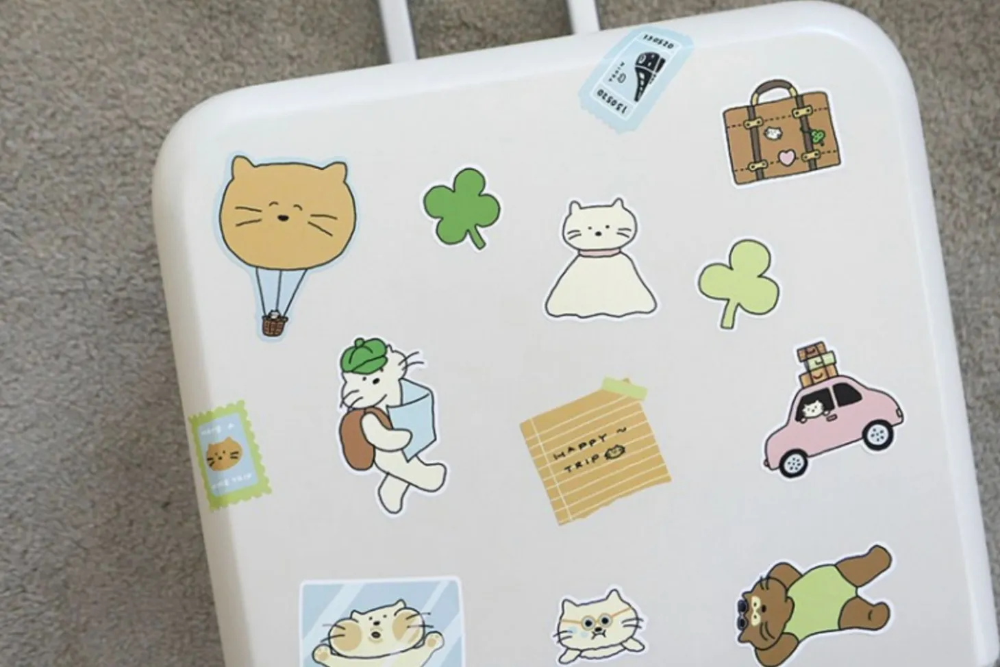28pcs Cat's Happy Trip Sticker Set