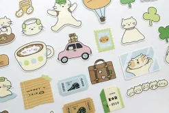 28pcs Cat's Happy Trip Sticker Set