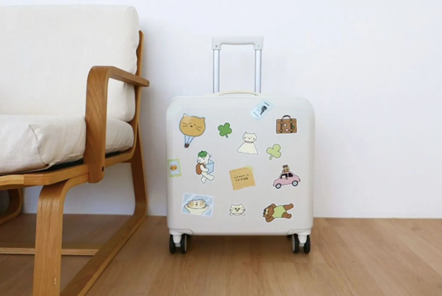 28pcs Cat's Happy Trip Sticker Set