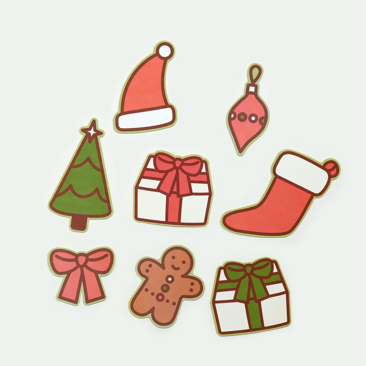 10pcs Christmas Mini Card Set