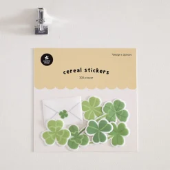 21pcs Clover Cereal Sticker Set