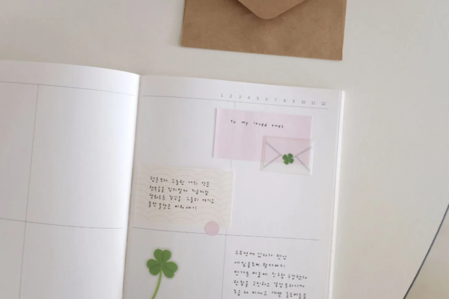 21pcs Clover Cereal Sticker Set