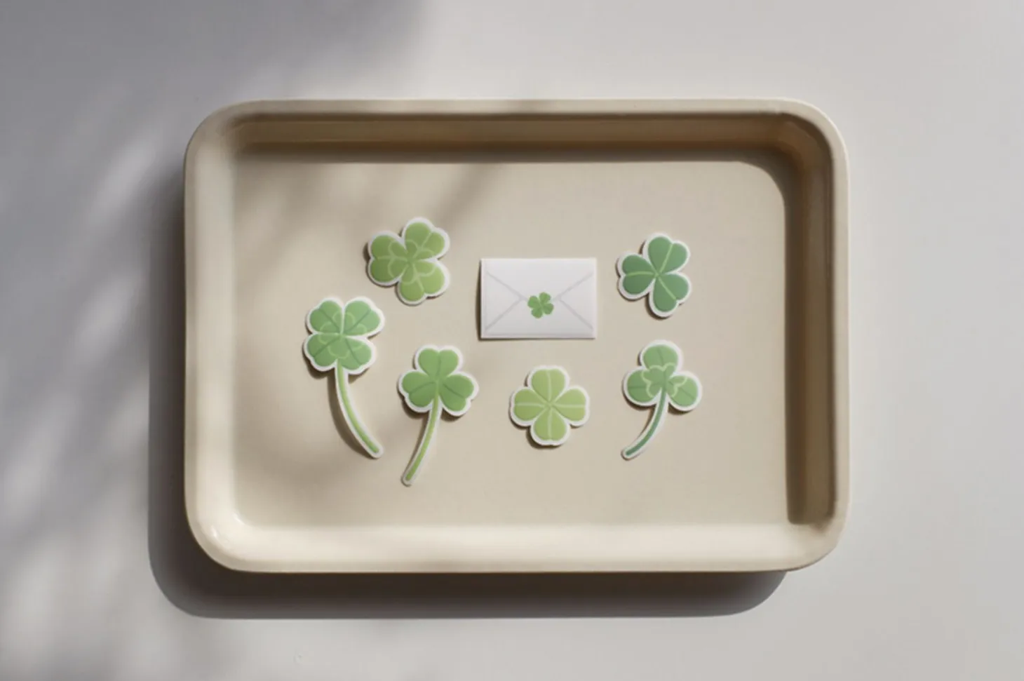 21pcs Clover Cereal Sticker Set