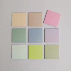 9pcs Colorful Dot Grid Sticky Note Set