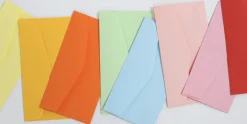 4pcs Colorful Horizontal Envelope Set