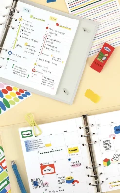 6pcs Colorful Pieces Deco Sticker Set