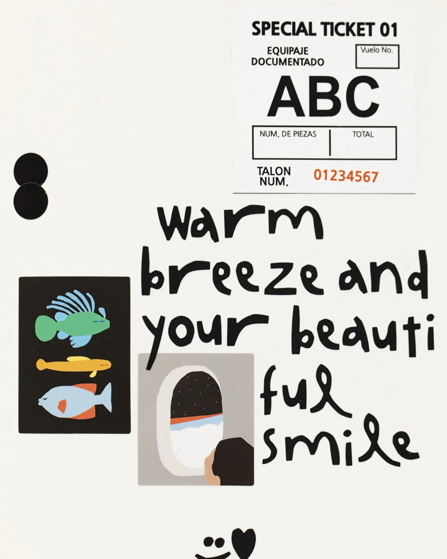 10pcs Colorful Typography Sticker Set