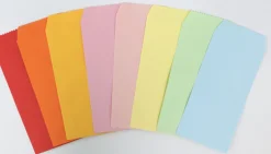 4pcs Colorful Vertical Envelope Set