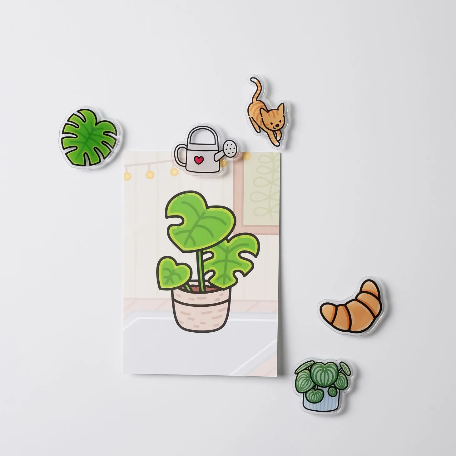 12pcs Cozy Home Houseplant Postcard Set