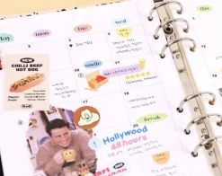 6pcs Daily Journal Deco Sticker Set