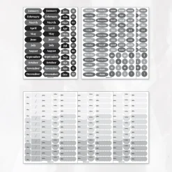 6pcs Daily Journal Deco Sticker Set