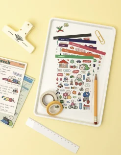 6pcs Daily Point Removable Sticker Set