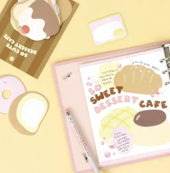 23pcs Dessert Cafe Sticker Set