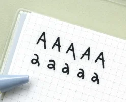 6pcs Doodle Alphabet Sticker Set