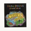 20pcs Doodle Drawing Removable Sticker Set