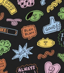 20pcs Doodle Drawing Removable Sticker Set
