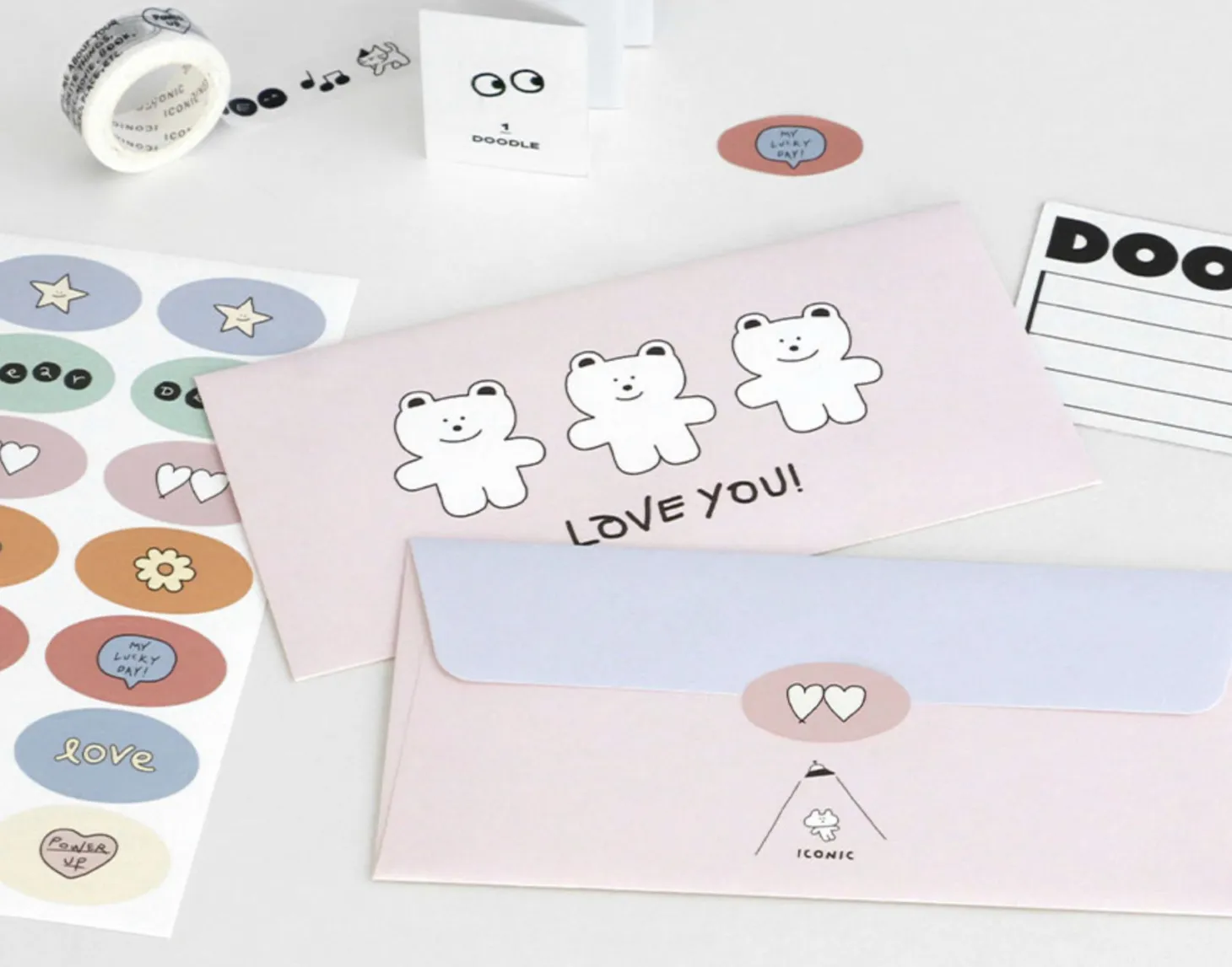 24pcs Doodle Gift Envelope Set