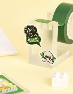 6pcs Doodle Point Removable Sticker Set