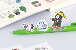 6pcs Doodle Point Removable Sticker Set