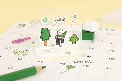 6pcs Doodle Point Removable Sticker Set