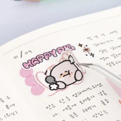 6pcs Doodle Point Removable Sticker Set