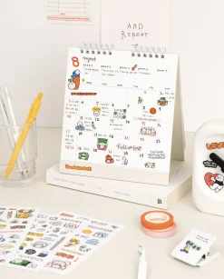 6pcs Doodle Point Removable Sticker Set