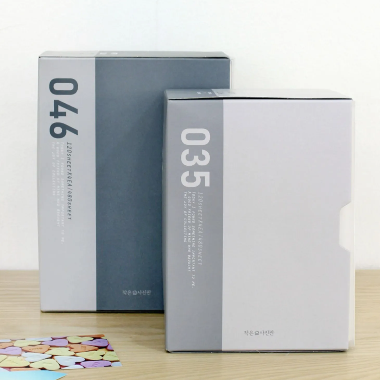4pcs Double Pocket Photo Album Set