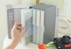 4pcs Double Pocket Photo Album Set