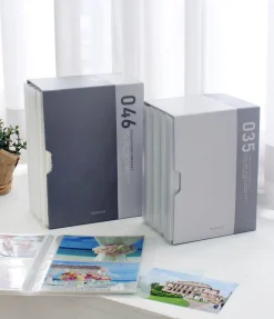 4pcs Double Pocket Photo Album Set