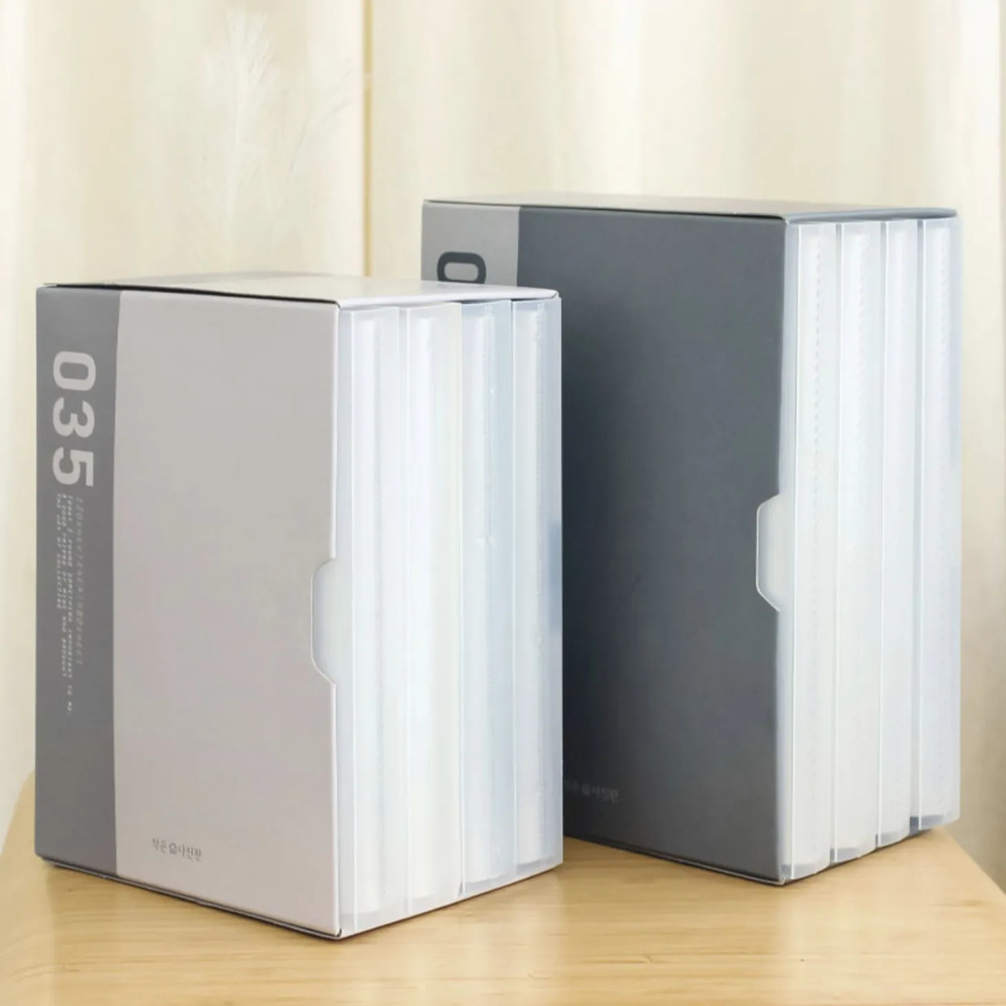 4pcs Double Pocket Photo Album Set