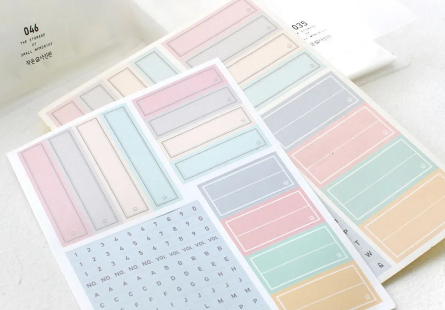 4pcs Double Pocket Photo Album Set