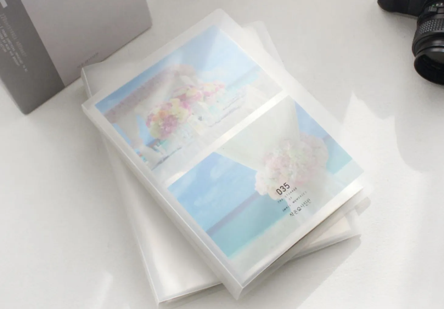 4pcs Double Pocket Photo Album Set