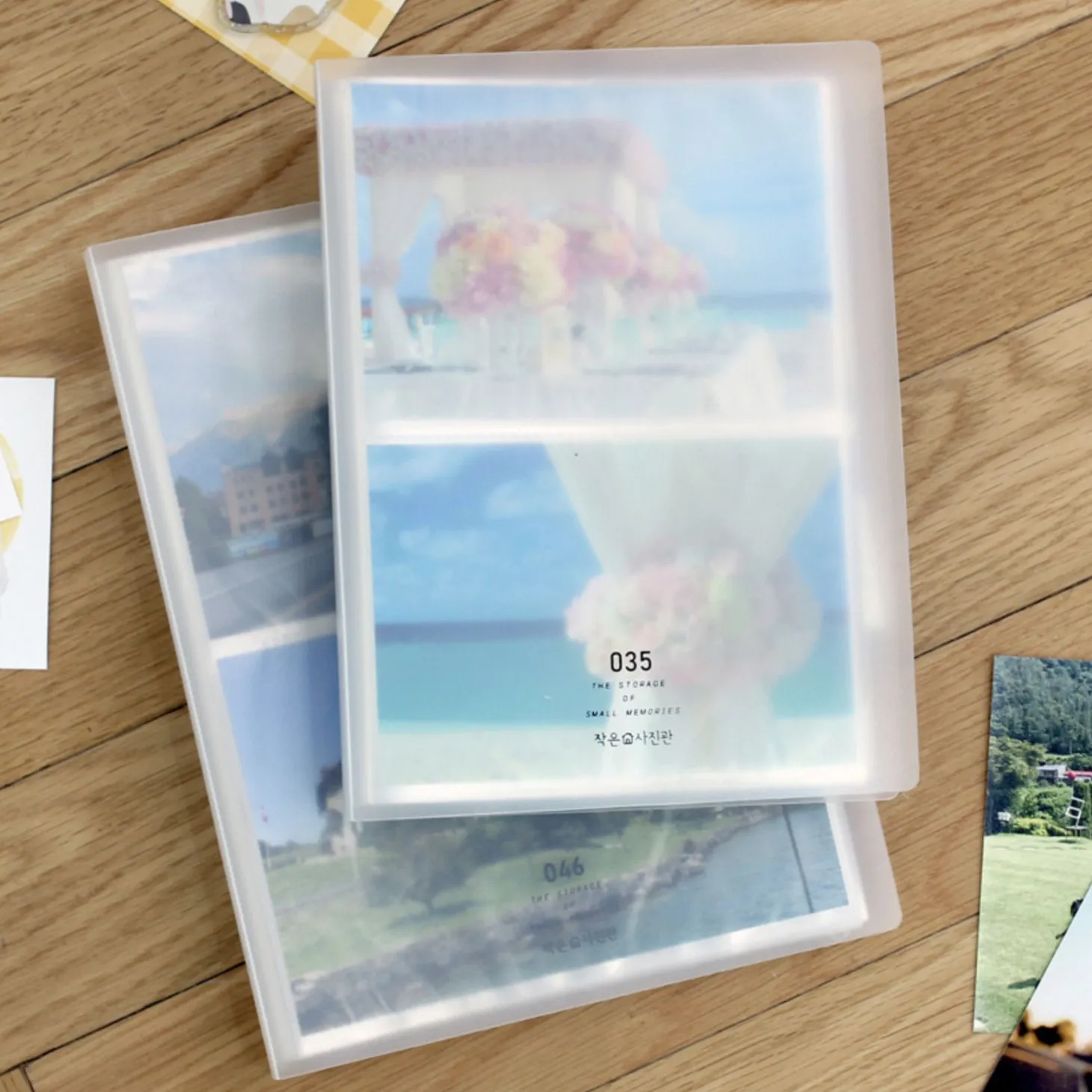 4pcs Double Pocket Photo Album Set
