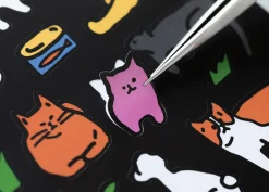 8pcs Drawing Illustration Removable Sticker Set