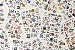 6pcs Drawing Point Removable Sticker Set