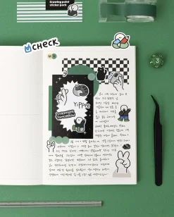 6pcs Drawing Point Removable Sticker Set