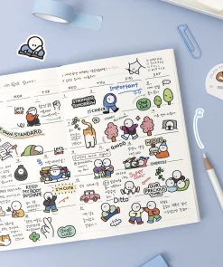 6pcs Drawing Point Removable Sticker Set