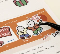 6pcs Drawing Point Removable Sticker Set