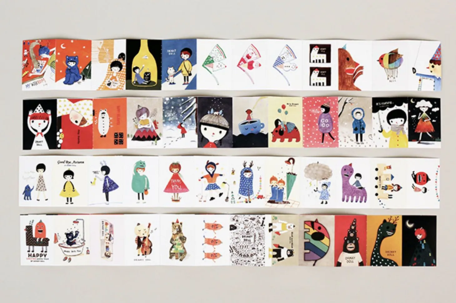 48pcs Drinky Doll Label Sticker Set