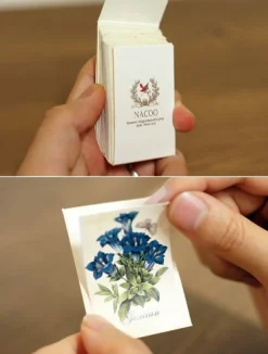 48pcs Flower Label Sticker Set