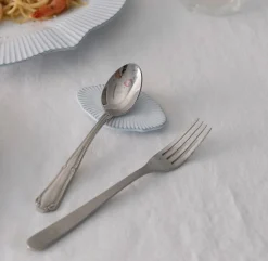 2pcs French Mood Blanc Spoon Rest Set