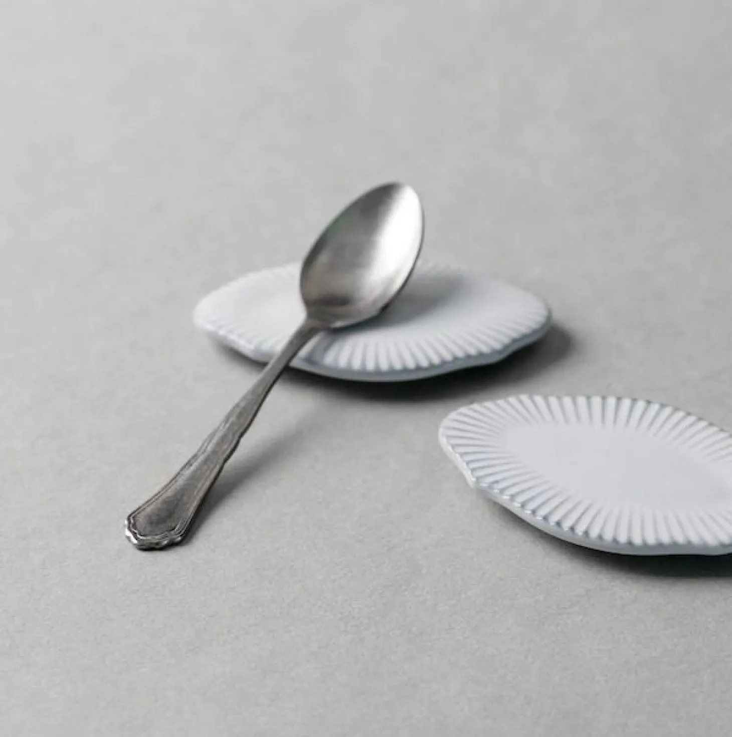 2pcs French Mood Blanc Spoon Rest Set