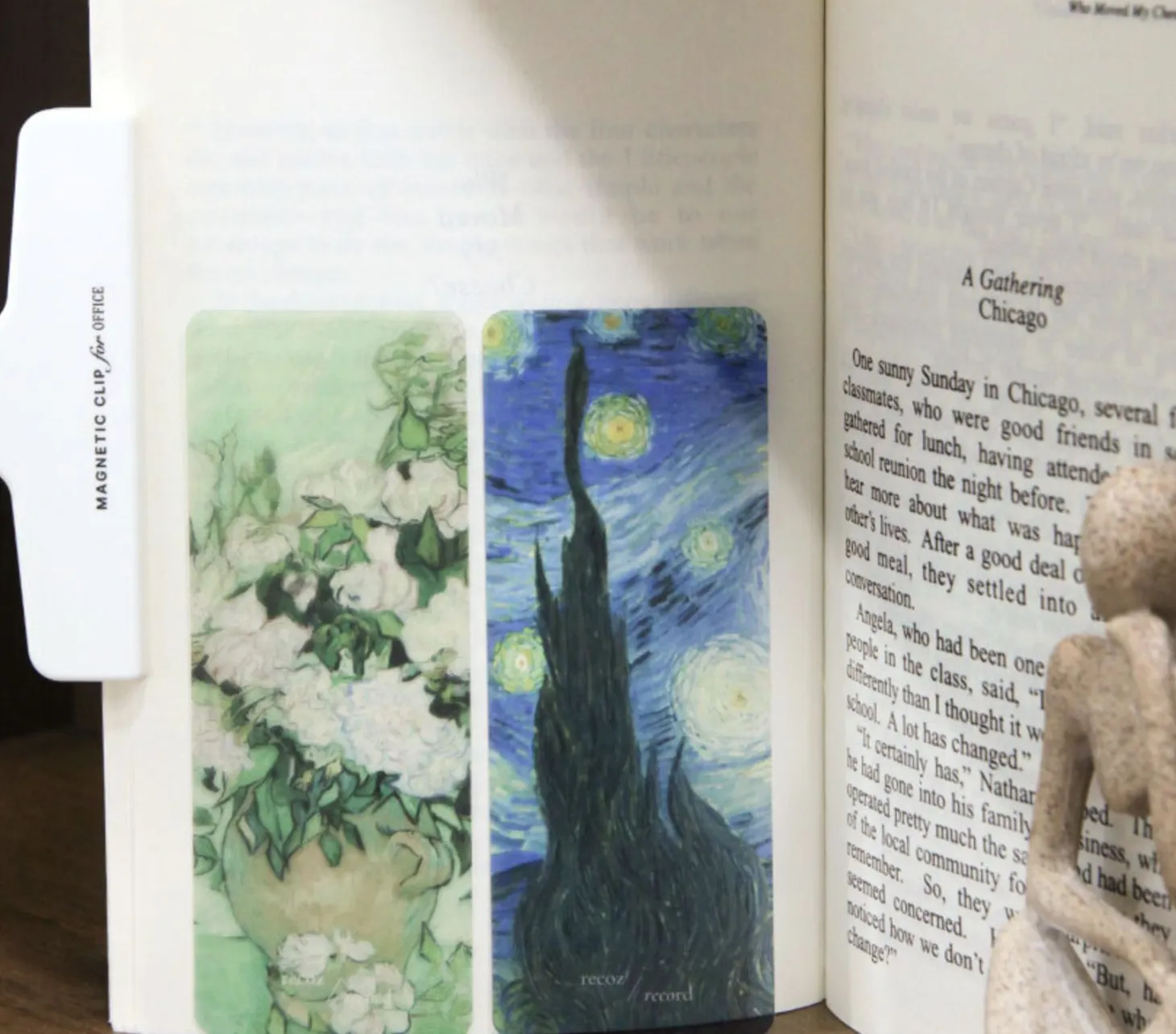 4pcs Gogh & Monet Bookmark Set