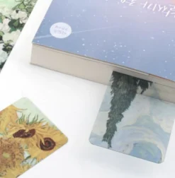 4pcs Gogh & Monet Bookmark Set